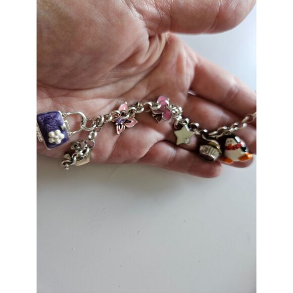 Unbranded Jewelry - **Final Sale** Sterling silver colorful charm bracelet